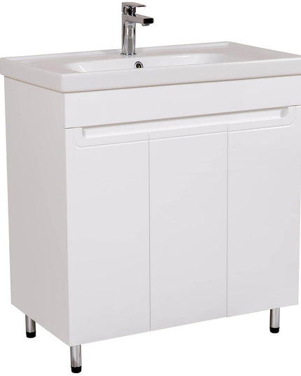 Set baie Omega – mască pe pardoseală cu lavoar ceramic