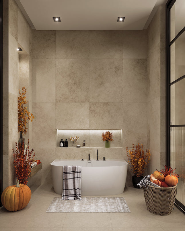 Cadă din compozit  albă lucioasă Anna