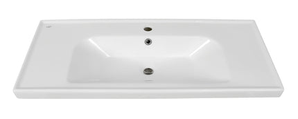 Mobilier de baie suspendat Vintage, Alb lucios