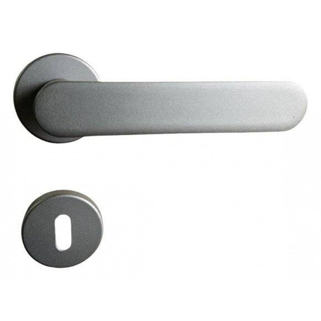 Manere usi SIMPLE nichel velvet cu rozeta cheie