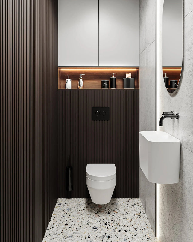 Lavoar suspendat Helix Alb, Miraggio