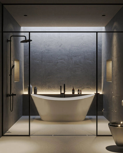 Cadă din compozit, lucioasă Florida