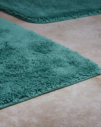 Covoraș baie din microfibră supersoft, antiderapant TRP, 45×75 cm, Turcoaz