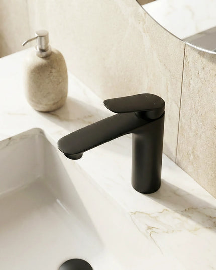 Baterie lavoar – Colecția Rinel – Negru mat