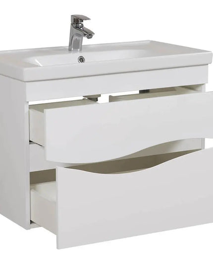 Mobilier de baie suspendat Alfa alb