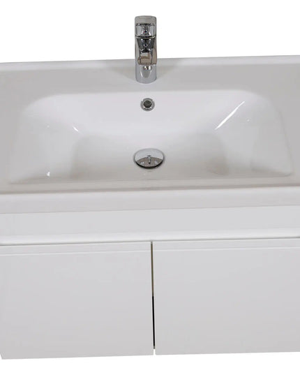 Mobilier de baie suspendat Omega, Alb