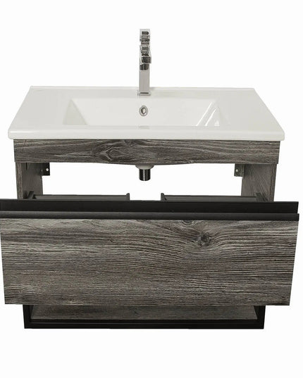 Mobilier de baie suspendat Loft Iron, Oak moras