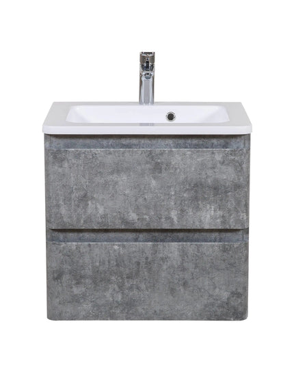 Mobilier de baie suspendat Accent gri