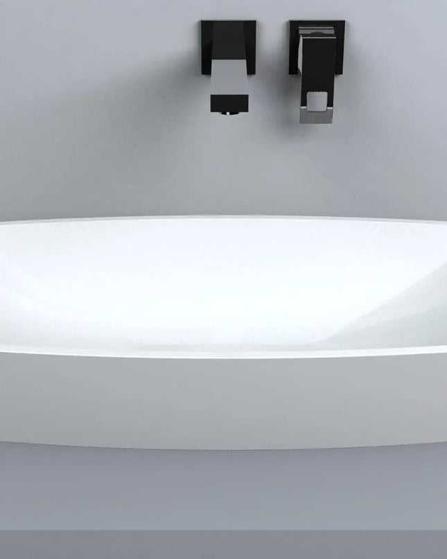 Lavoar Bremen pentru blat , Alb lucios