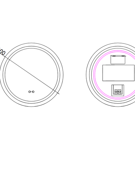Oglindă baie LED ⌀60 cm rotundă, 3 nuanțe de lumină, dezaburire și touch control J-2011