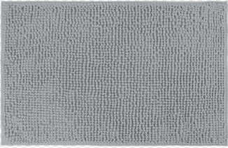 Covoras baie, SANITARY, Microfibra, 45x70 cm, Gri, Dreptunghiular