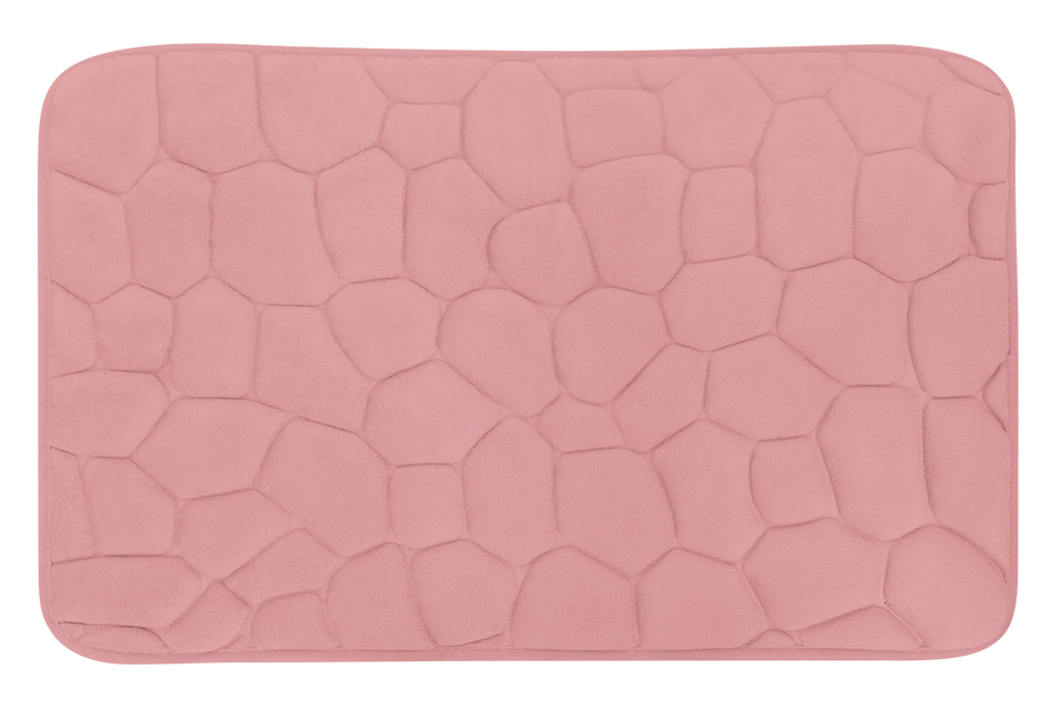 Covoras baie, SANITARY, Microfibra, 45x70 cm, Roz , Dreptunghiular