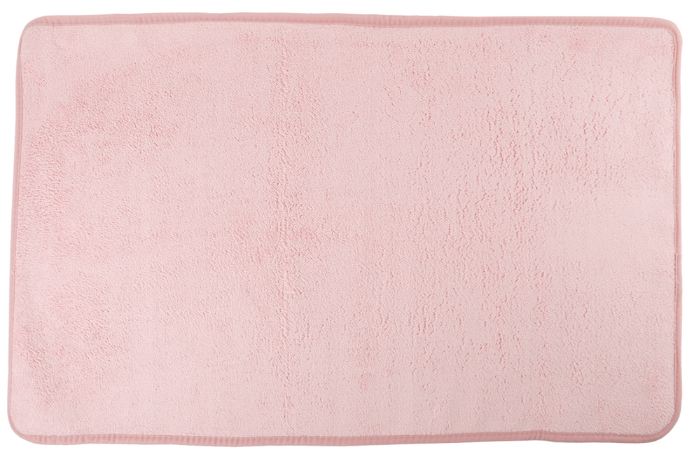 Covoras baie, SANITARY, Microfibra, 50x80 cm, Roz , Dreptunghiular