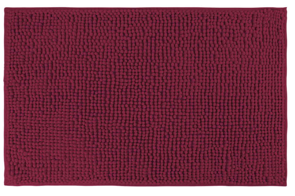 Covoras baie, SANITARY, Microfibra, 45x70 cm, Visiniu , Dreptunghiular