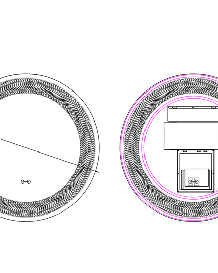 Oglindă baie LED ⌀80 cm rotundă, 3 nuanțe de lumină, dezaburire și touch control J-2068