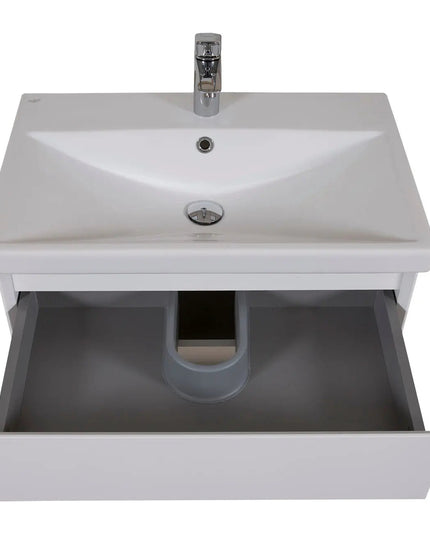 Mobilier de baie suspendat Elite, Alb Mat