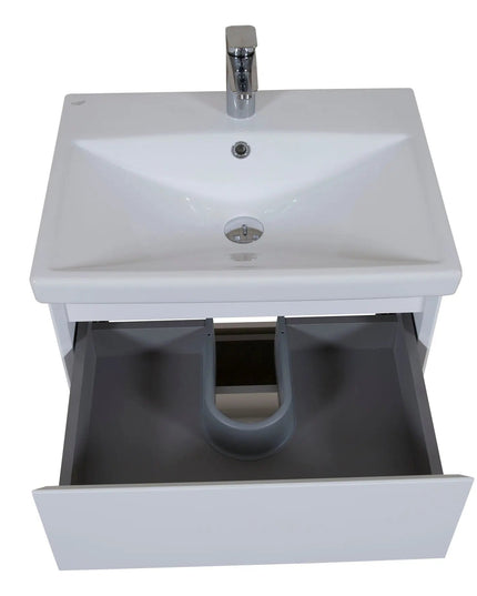 Mobilier de baie pe pardoseala Elite, Alb Mat
