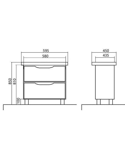 Mobilier de baie pe pardoseală Venice, Alb (City)