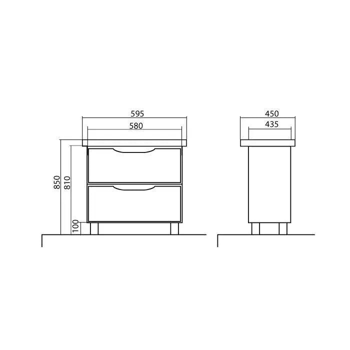 Mobilier de baie pe pardoseală Venice, Alb (City)