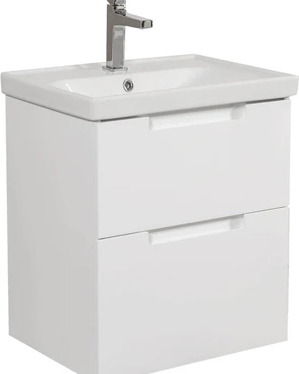 Mobilier de baie suspendat Infinity, Alb