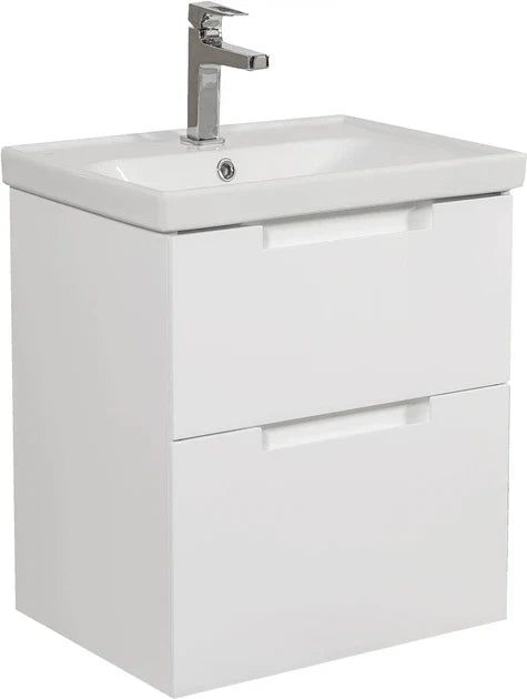 Mobilier de baie suspendat Infinity, Alb