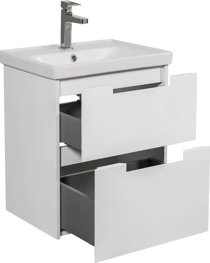 Mobilier de baie suspendat Infinity, Alb