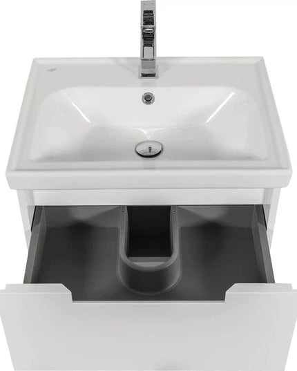 Mobilier de baie suspendat Infinity, Alb