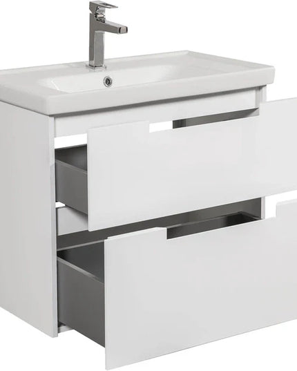 Mobilier de baie suspendat Infinity, Alb
