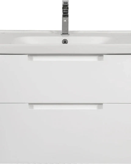 Mobilier de baie suspendat Infinity, Alb