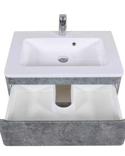 Mobilier de baie suspendat Accent gri