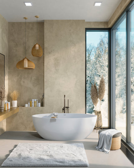 Cadă din compozit albă lucioasă Madonna