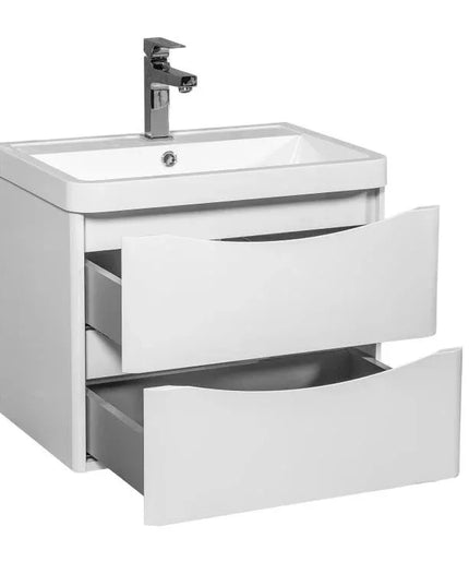 Mobilier de baie suspendat Vista, Alb