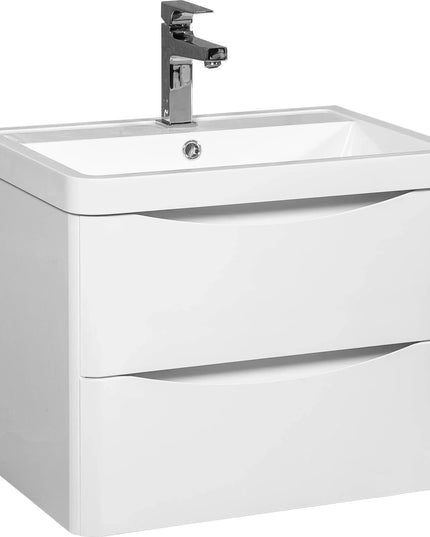 Mobilier de baie suspendat Vista, Alb