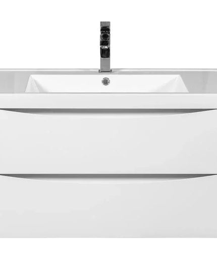 Mobilier de baie suspendat Vista, Alb