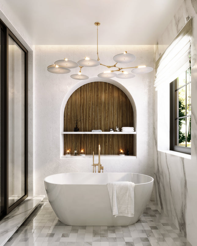 Cadă din compozit albă lucioasă Greenland