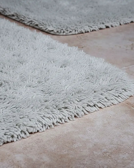 Covoraș baie din microfibră supersoft, antiderapant TRP, 45×75 cm, Gri