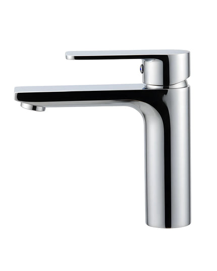 Baterie lavoar modernă Crom Lucios – design contemporan cu linii curate, alamă solidă