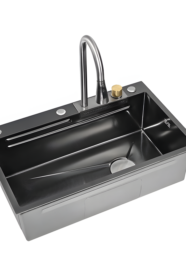 Chiuvetă multifuncțională cu accesorii 7546 HMF-B GRI ANTRACIT