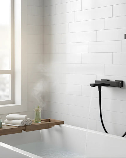 Set duș complet și cada – coloana de duș cu baterie, cap fix de cada