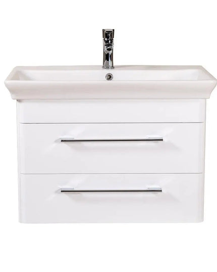 Mobilier de baie suspendat Paola, Alb