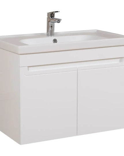 Mobilier de baie suspendat Omega, Alb