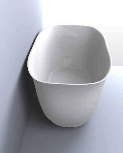 Cadă din compozit albă lucioasă Santorini