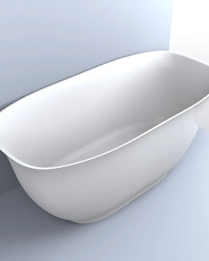 Cadă din compozit albă lucioasă Santorini