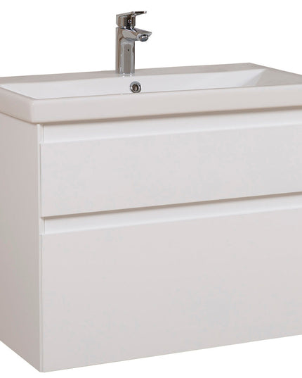 Mobilier de baie suspendat Elite, Alb Mat