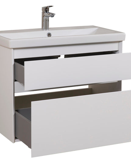 Mobilier de baie suspendat Elite, Alb Mat