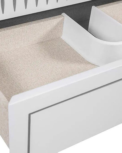 Mobilier de baie pe pardoseală Royal, Alb+argintiu
