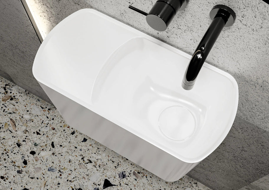 Lavoar suspendat Helix Alb, Miraggio