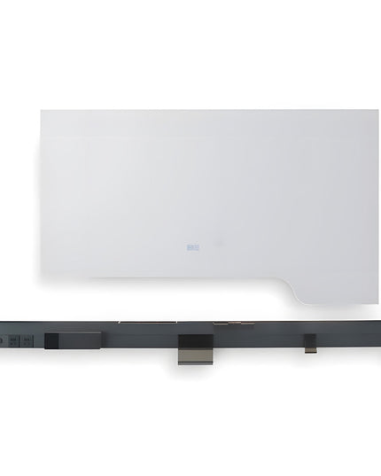 Oglindă baie LED H-3050 cu raft multifuncțional, 3 nuanțe de lumină, anti-aburire și comutator tactil