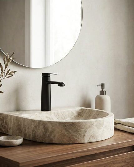 Baterie lavoar – Colecția Dysis – Negru mat