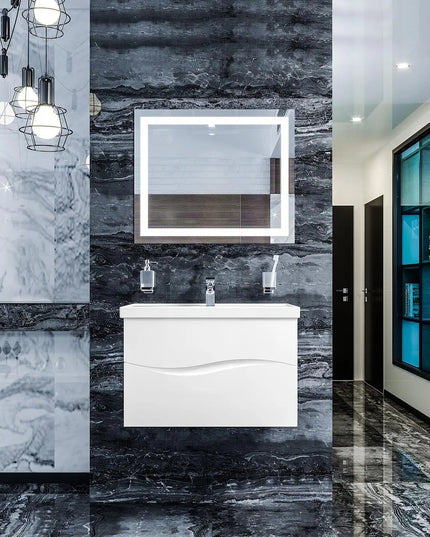 Mobilier de baie suspendat Alfa alb